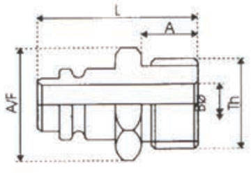 male threading plug